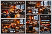 Cozy Cabin Winter | Stock Photo, a Holiday Photo by Aura Canyon HQ (Thumbnail 3 of 7)