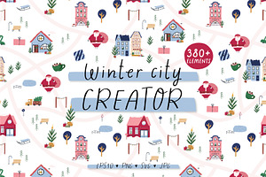 Winter City Creator - Vector Canva