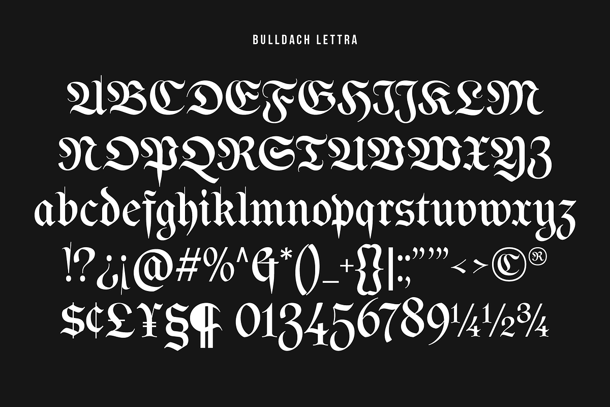Bulldach Lettra | Blackletter Gothic, a Blackletter Font by Jolicia Type (Photo 12 of 12)