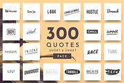 Short Quotes - 300 Quotes Pack, a Social Media Template by Delightful Design (Thumbnail 1 of 7)
