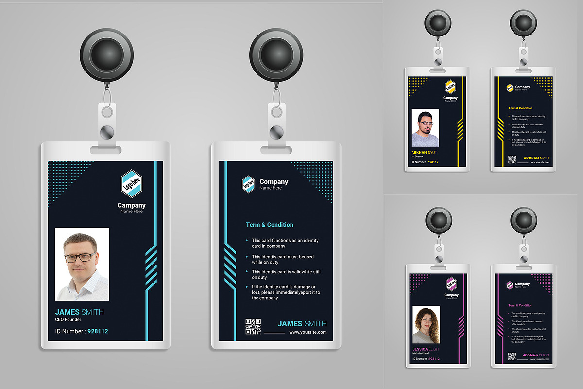 Id Card Template, a Business Card Template by TemplArt (Photo 2 of 4)