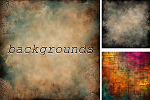 Grunge Dark Paper Vintage Background