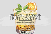 Orange Passion Fruit Cocktail, an Illustration by 1801Prints (Thumbnail 1 of 3)