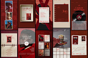 Burgundy Social Media Manager Post, a Social Media Template by And Done Studio (Thumbnail 4 of 8)
