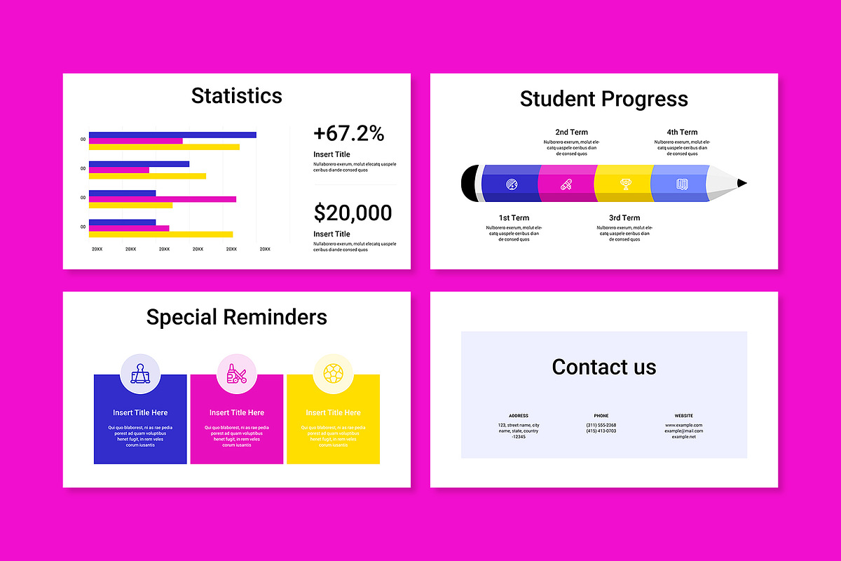 School Center Presentation Template, a Presentation Template by E-Type (Photo 5 of 5)