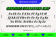 Seristic Y2K Display Typeface, a Font by graphicook (Thumbnail 3 of 16)