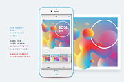 Vibrant Instagram Posts and Stories, a Texture Graphic by Polar Vectors (Thumbnail 4 of 14)