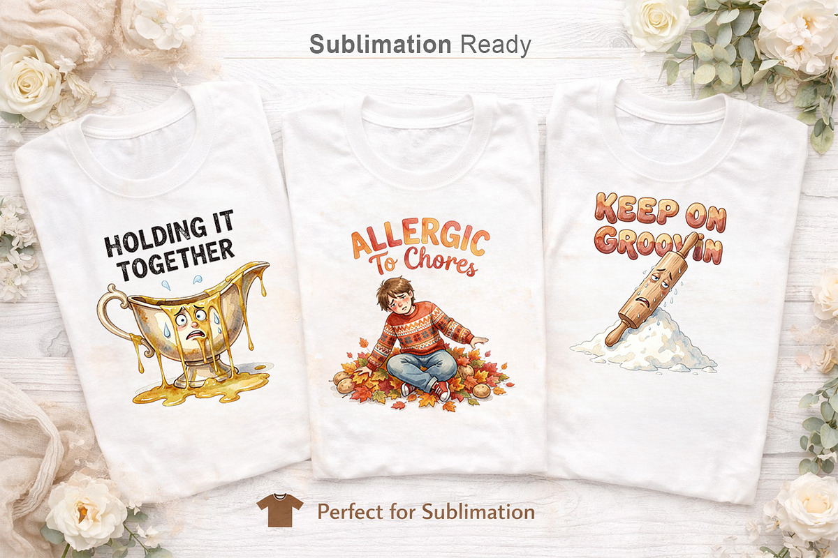 Groovy Thanksgiving Sublimation, a Seasonal Illustration by Artnoy (Photo 5 of 18)