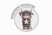 Whimsical Christmas Highland Cow Cli, an Illustration by Libby Wishes (Thumbnail 4 of 7)