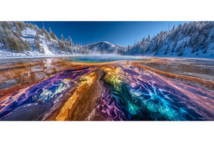 The Grand Prismatic Springs, also, a Nature Photo by ZinetroN