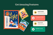 50 Christmas Stamp Illustrations, a Seasonal Illustration by Vectors Market (Thumbnail 2 of 11)