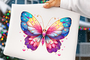 Glitter butterfly sublimation clipar, an Illustration by SinaCreation (Thumbnail 6 of 8)