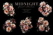 Midnight Floral Clip Art Collection, an Object Graphic by Eclectic Anthology (Thumbnail 7 of 14)