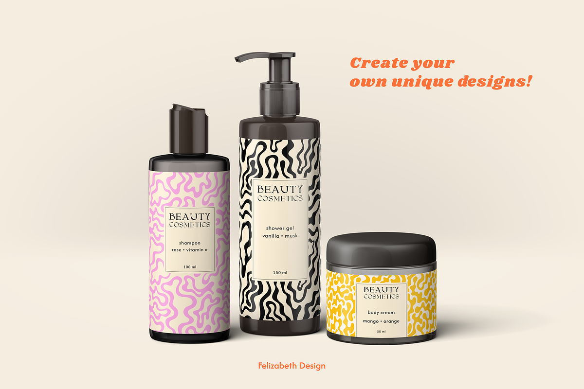 Organic Shapes Pattern Collection, a Pattern Graphic by Felizabeth Design (Photo 9 of 12)