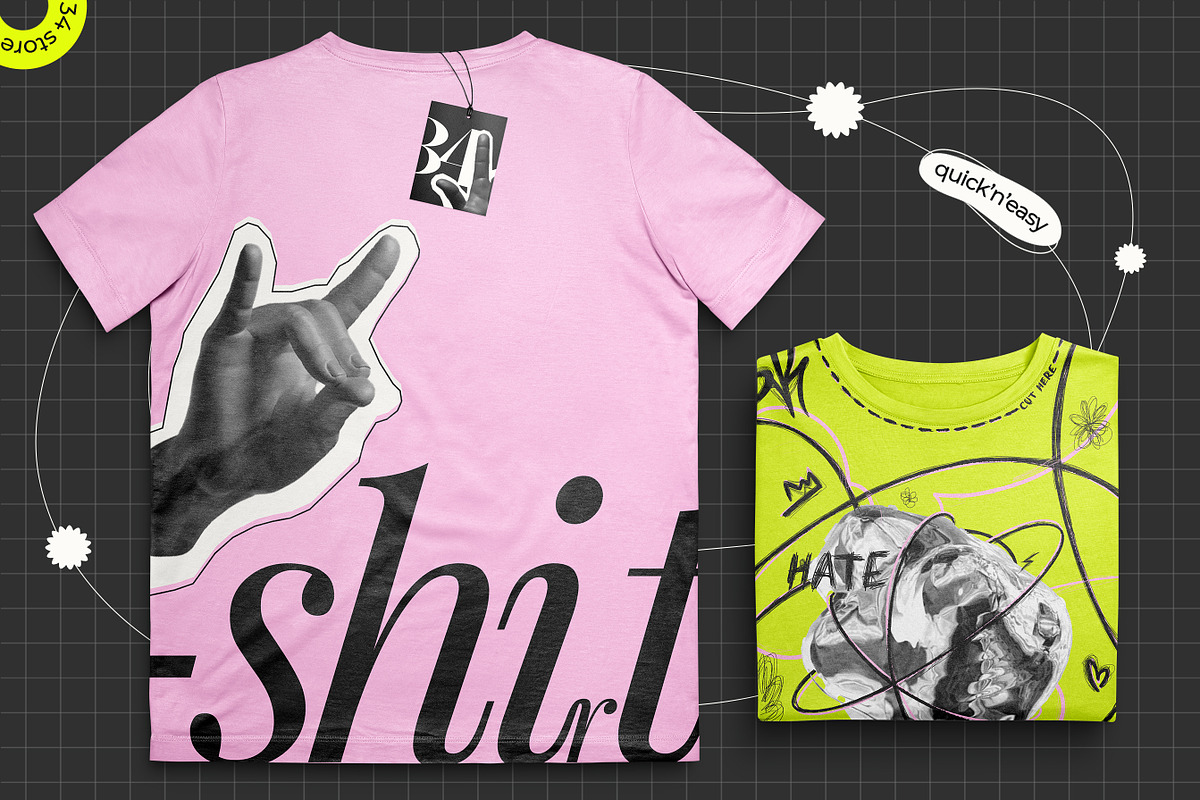 Six T-Shirt PSD Mockups Bundle, a Templates & Theme by 34store (Photo 6 of 9)