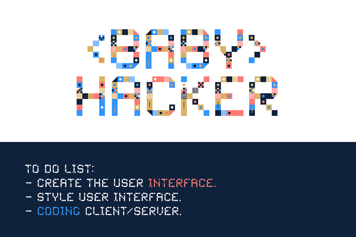 Gepix - Geometric Pixel Color Font, a Font by Lunarts Studio (Photo 7 of 10)