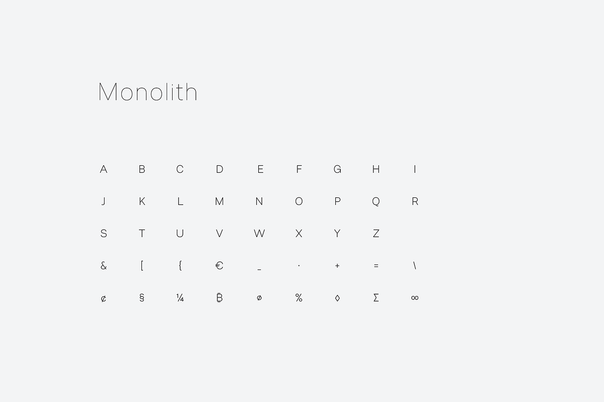 Monolith - Sans Family, a Sans Serif Font by Unio Designs (Photo 7 of 11)