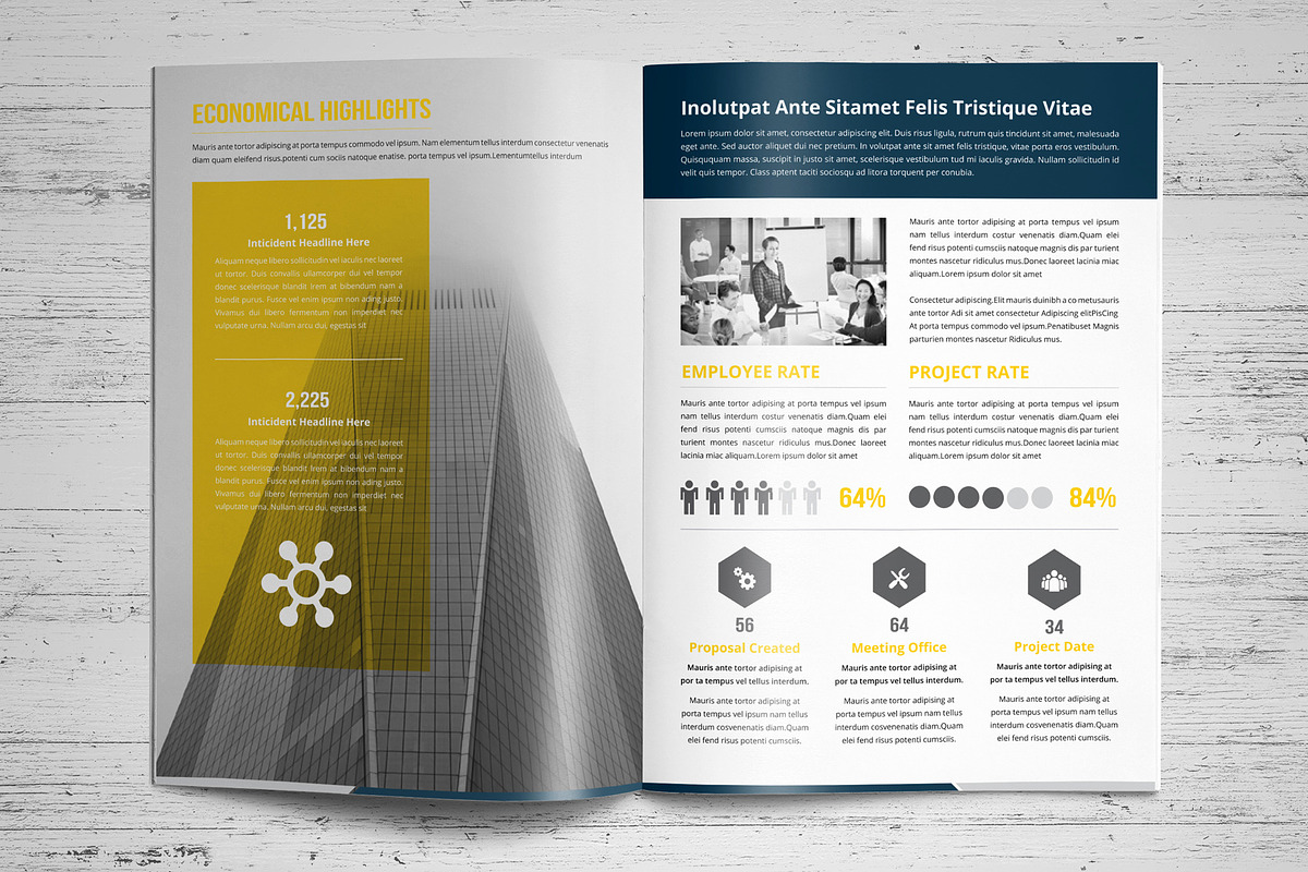 Annual Report Template V10, a Brochure Template by JanySultana (Photo 11 of 18)