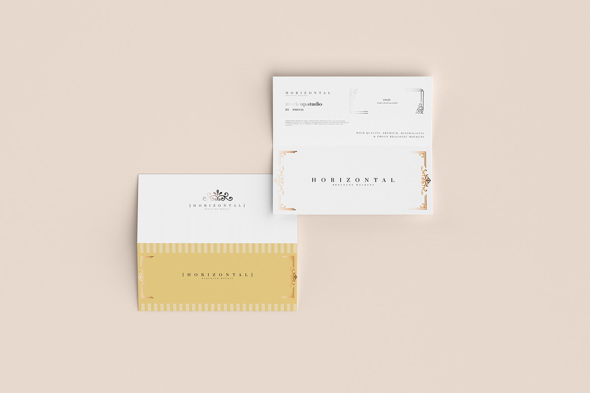 Bi-Fold Horizontal Brochure Mockups, a Print Template by pmvch (Photo 8 of 8)