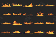 21 Fire Photoshop Brushes, a Brush Add-On by UnicDesign (Thumbnail 2 of 2)