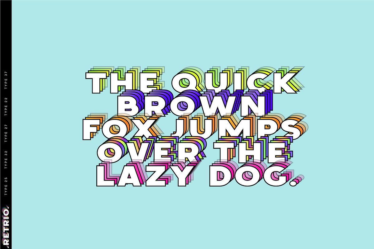 Retrio. OTF-SVG Color Family, a Symbol Font by Luxfont (Photo 11 of 11)