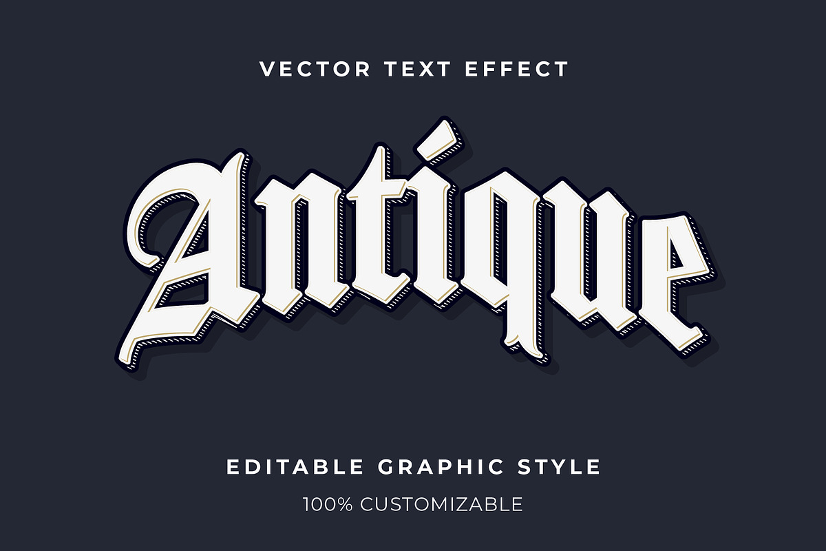 Gothic Antique Text Effect