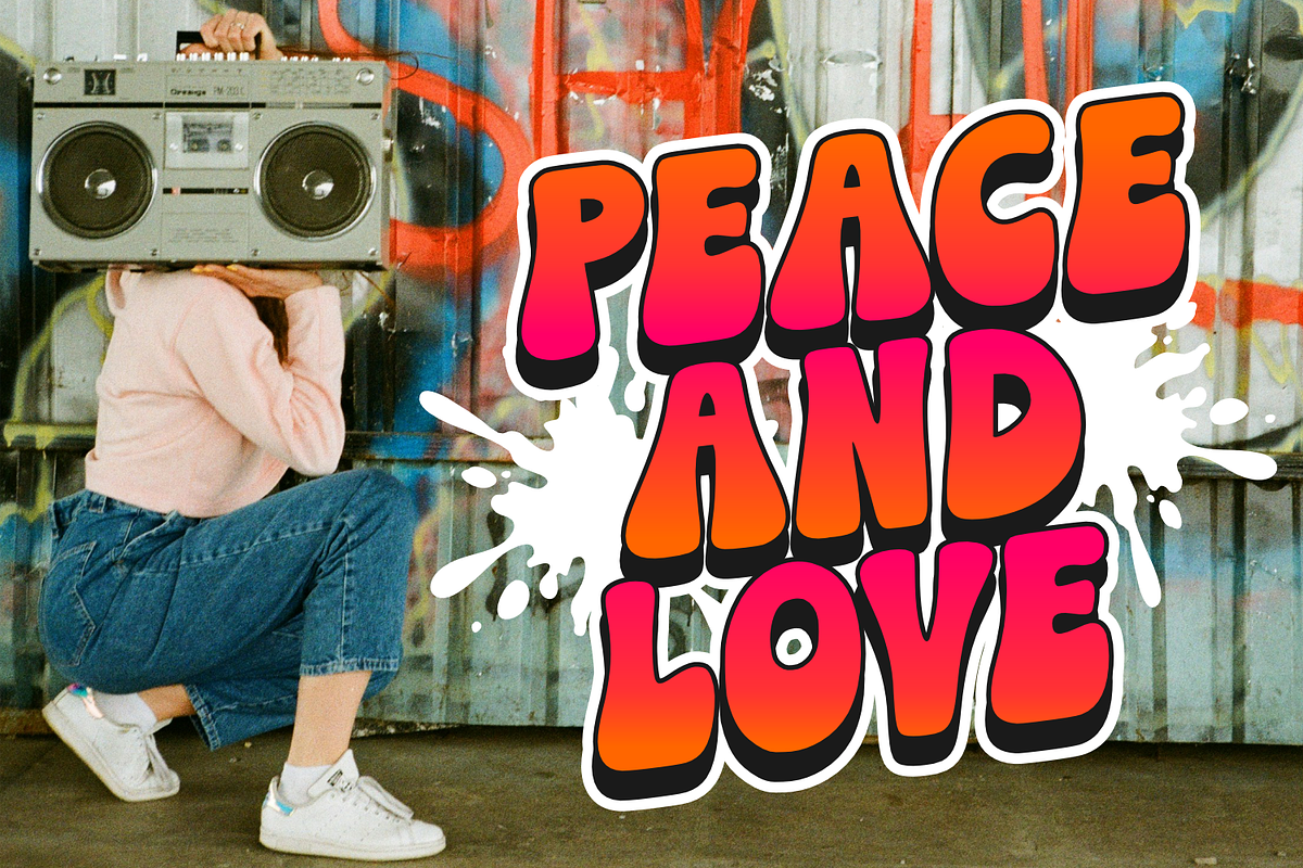 Retro Street - Graffiti Font, a Handwritten Font by Keithzo (Photo 3 of 5)