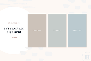 Blush Tones Insta Highlight Covers