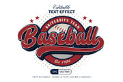 Baseball Text Effect 3D Style, a Layer Style Add-On by Mockmenot (Thumbnail 1 of 3)