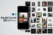 Film Frame Bundle, a Social Media Template by Analogi Studio (Thumbnail 2 of 53)