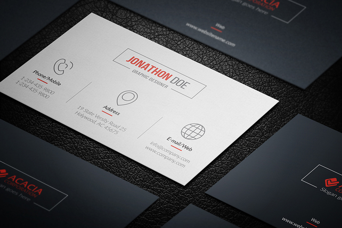 Sleek and simple Business Card, a Business Card Template by DesignGhar (Photo 3 of 6)