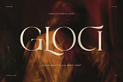 Gloci Elegant Serif Font, a Serif Font by Graphicxell (Thumbnail 1 of 8)