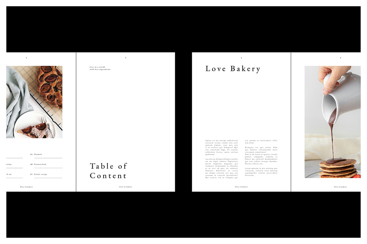 ELEA Recipes Book Cookbook, a Magazine Template by Arif Tri Ananta (Photo 7 of 14)