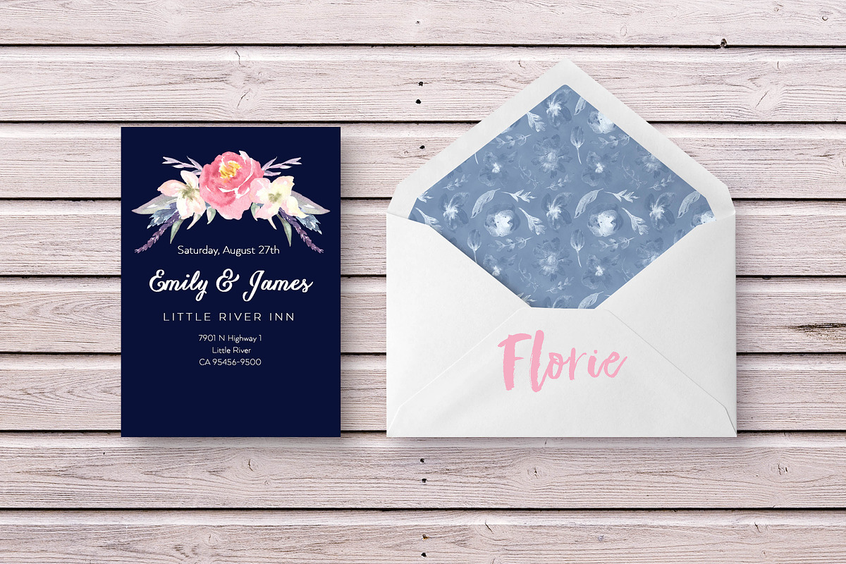 Florie Watercolor Design Kit, an Illustration by KitsPix (Photo 10 of 11)