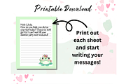 Cute Frog Stationery Printable PNG, a Stationery Template by Pixels N Bows (Thumbnail 4 of 4)