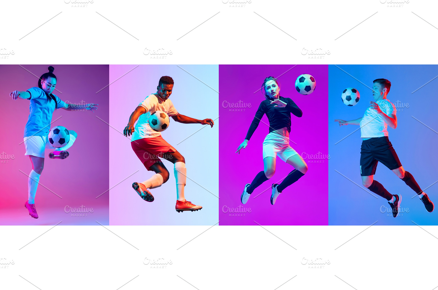 Collage with dynamic portraits of, a Sports & Recreation Photo by Volodymyr Melnyk