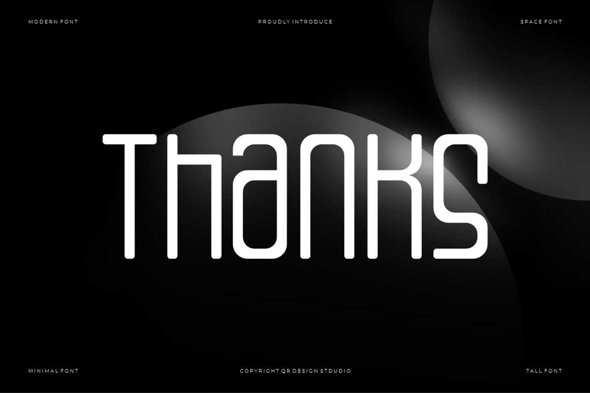 Monoger Outline - Monoline Font, a Sans Serif Font by QR Design Studio (Photo 7 of 7)