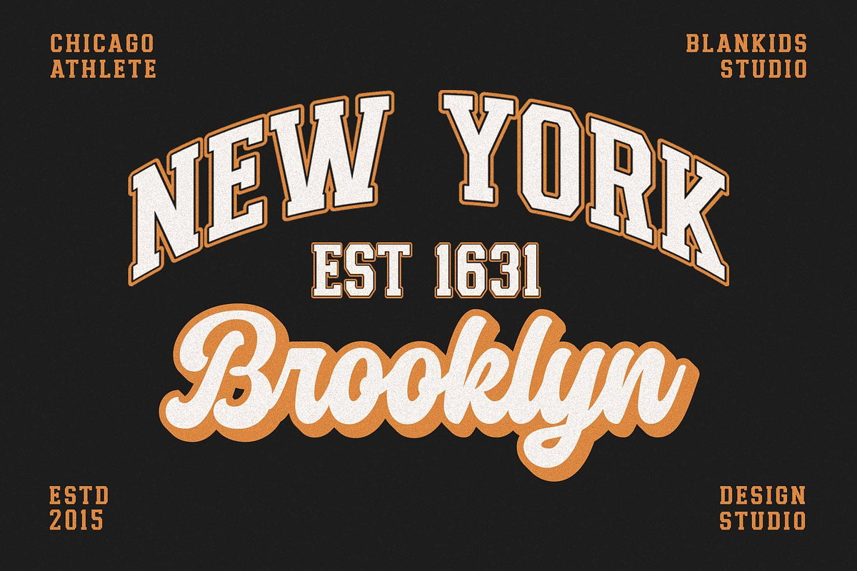 Chicago Athlete Font Preview - Free Font Downloads