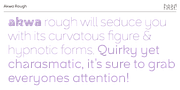 Akwa Rough, a Sans Serif Font by HeadFirst (Thumbnail 7 of 17)