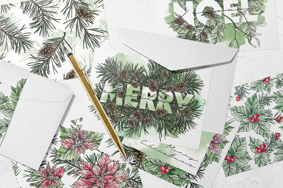 Watercolor christmas illustrations, a Decorative Illustration by Tanya Vollar (Photo 10 of 12)