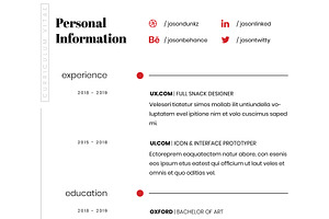 Minimalist Creative Resume