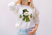 Christmas Snowman Clipart Bundle., an Illustration by SVGArt (Thumbnail 2 of 8)