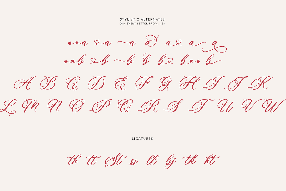 Luxury Romantic Elegant Script Font, a Script Font by Namara Creative Studio (Photo 9 of 10)