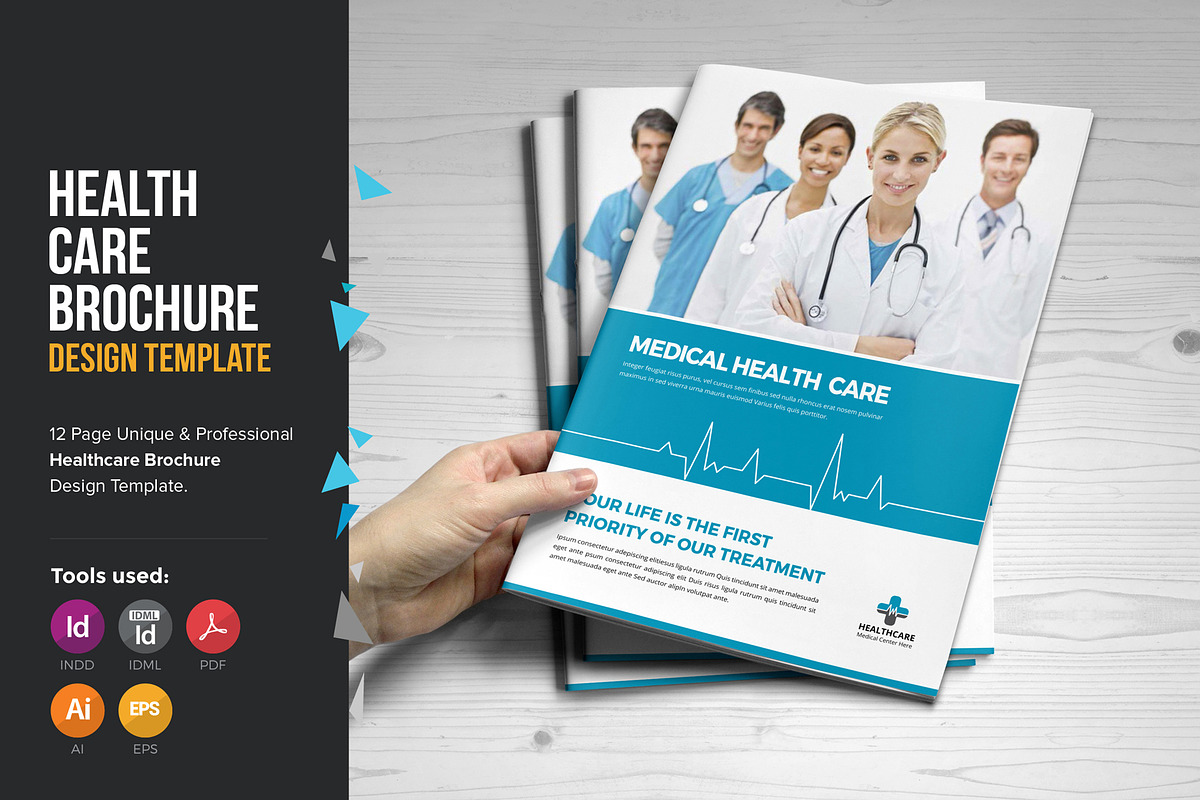 Medical Healthcare Brochure V5, a Brochure Template by JanySultana (Photo 1 of 12)