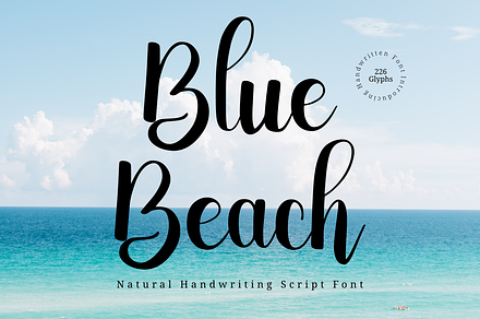 Blue Beach | Handwritten Font