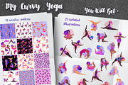 My Curvy Yoga. Vector Set of 43., a Healthcare Illustration by Varvara Gorbash (Thumbnail 8 of 8)