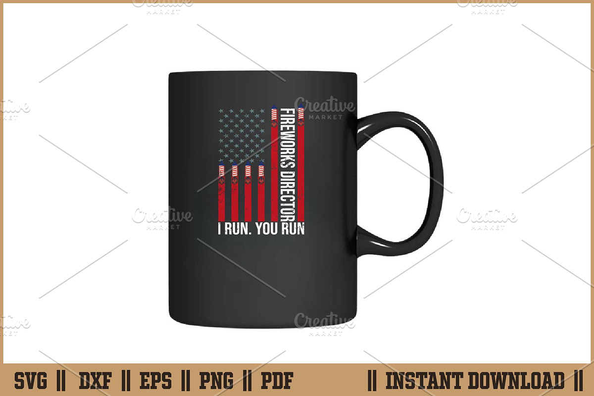 Fireworks Director I Run You Run SVG, an Illustration by Handy Arts Studio (Photo 3 of 3)