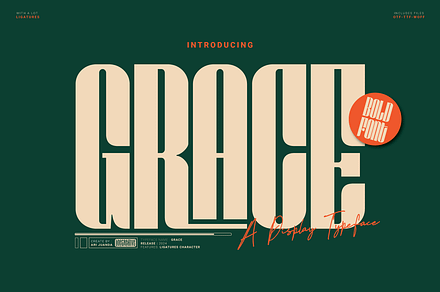 Grace, a Sans Serif Font by Linecreative