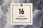 16 Marine & Travel line logos, a Branding & Logo Template by Magda (Thumbnail 2 of 6)