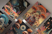 TRIPPY Retro Surreal Posters, a Decorative Illustration by Lana Elanor (Thumbnail 2 of 8)